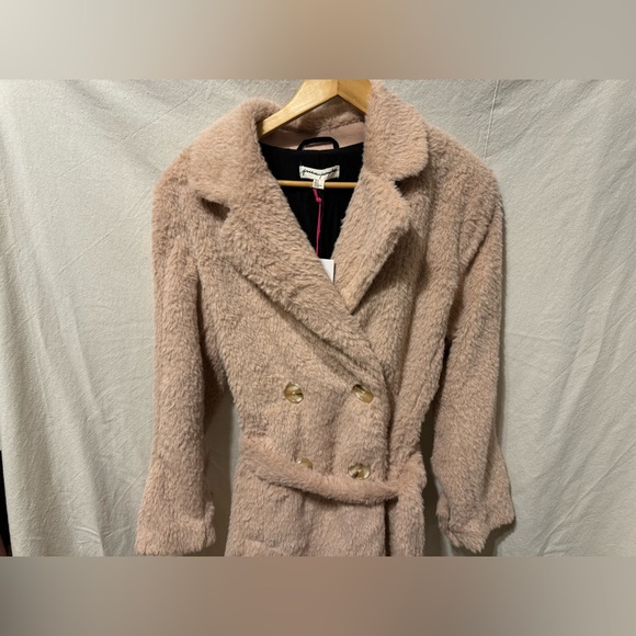 Free People Women’s Cuff It Coat Pink Size Medium NWOT - Picture 7 of 8